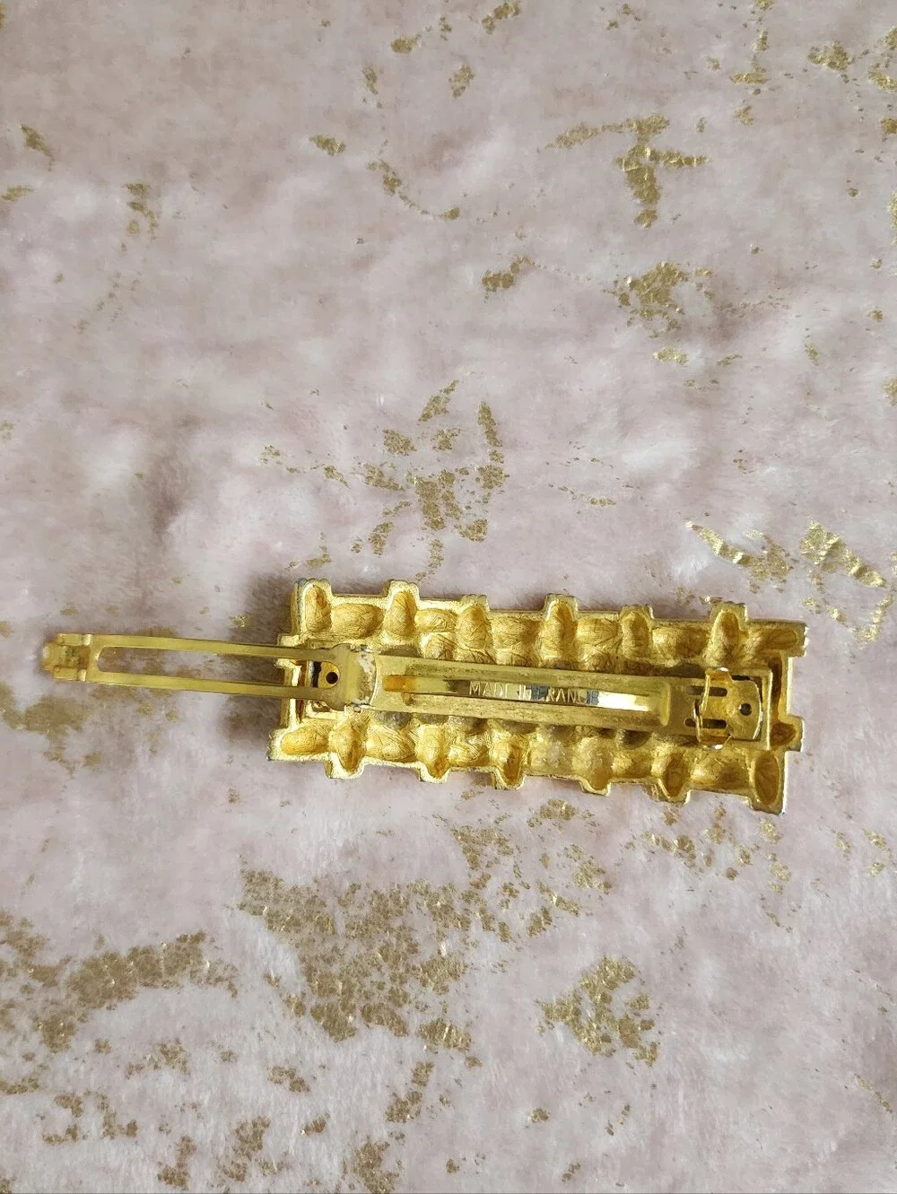 HAIR CLIP | Gold Woven Barrette Hair Clip
